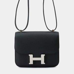 Hermes Black Epsom Constance III Miroir Mini Shoulder Bag
