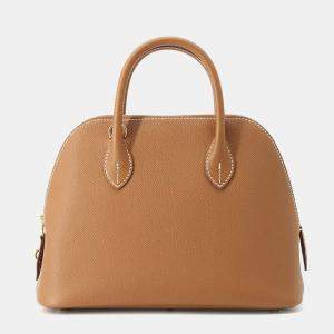 Hermes Gold Epsom Leather Bolide 1923 25 Shoulder Bag
