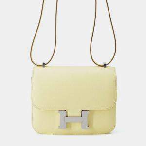 Hermes Jaune Milton Epsom Constance III Miroir Mini Shoulder Bag