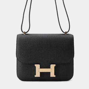 Hermes Black Epsom Constance III Miroir Mini Shoulder Bag