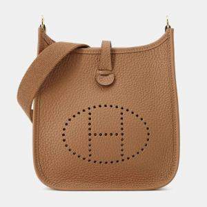 Hermes Halzan Taurillon Clemence Leather Evelyne TPM 16 Shoulder Bag