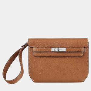 Hermes Fauve Kelly Depeches 25 Pouch Bag