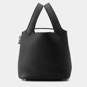 Hermès Black Taurillon Clemence Picotin Lock 18