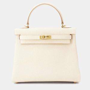 Hermès Craie Togo Leather Kelly Retourne 25