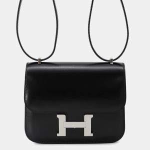 Hermes Constance3 Miroir Mi Black Box Calf Leather Size Mini