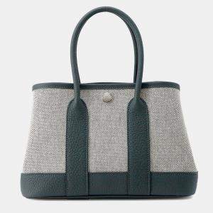 Hermes Neo Garden 23 Vert Mangrove Toile H Viking Negonda Leather Bag