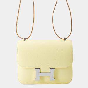 مملوكة مسبقًا HERMES Constance 3 Miroir Jaune Milton Epsom Size Mini