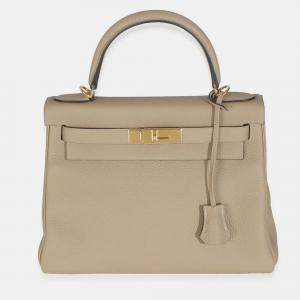 Pre Owned Hermes  Kelly 28  Trench Clemence Retourne Bag