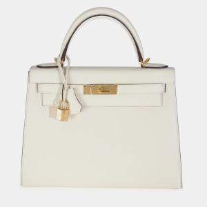 Pre Owned Hermes  Sellier Kelly 28  Nata Epsom Bag