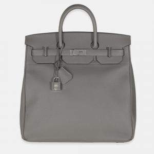 Pre Owned Hermes  Birkin HAC 40 Gris Meyer Togo Bag 