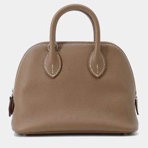 Pre Owned Hermes Bolide 1923 Etoupe Evercolor Size Mini