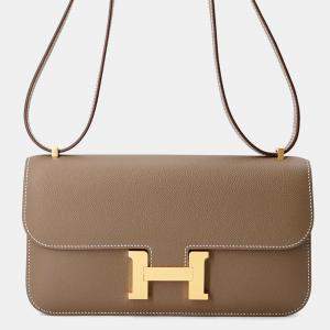 Pre Owned Hermes Constance Elan Miroir Etoupe Epsom