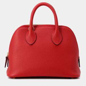 Pre Owned Hermes Bolide1923 Rouge Ladue Evercolor Mini