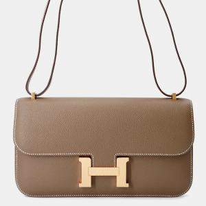 Pre Owned Hermes Constance Elan Miroir Etoupe Epsom