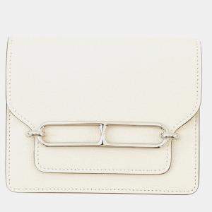 Pre Owned Hermes Roulis Slim Nata Chevre Myzore Goatskin Coin Purse