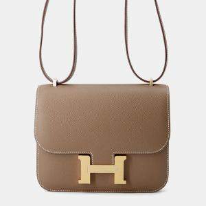 Pre Owned Hermes Constance 3 Miroir Etoupe Epsom Mini