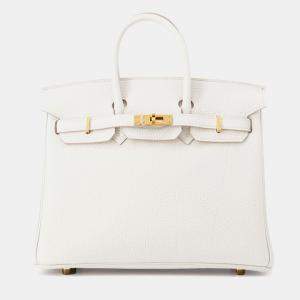 Pre Owned Hermes Birkin Grease Pail Togo Leather Size 25