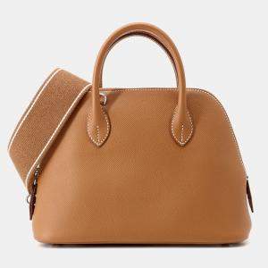 Pre Owned Hermes Bolide 1923 Sangle Gold Epsom Size 25