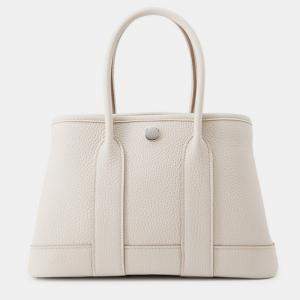 Pre Owned Hermes Neo Garden Beton Negonda Leather Size 23