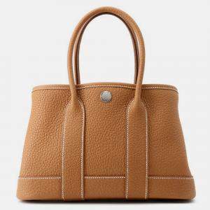 مملوكة مسبقًا Hermes Neo Garden Gold Negonda Leather Size 23