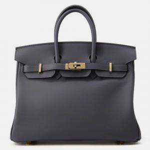 مملوكة مسبقًا Hermes Birkin Ardoise Swift Leather Size 25