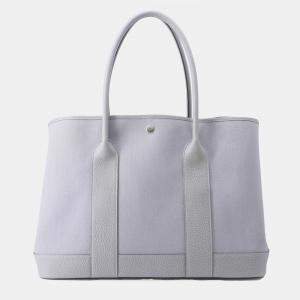 Pre Owned بنطال هيرميس نيجندا جلد بانتان نيون غاردن فويي الأخضر تويل أوفيشي حجم واحد وأربعين