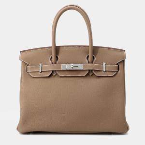 مملوكة مسبقًا Hermes Birkin Etoupe Togo Leather Size 30
