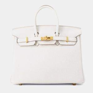 مملوكة مسبقًا Hermes Birkin Grease Pail Togo Leather Size 25
