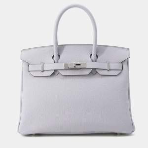 مملوكة مسبقًا Hermes Birkin Gris Pantin Togo Leather Size 30