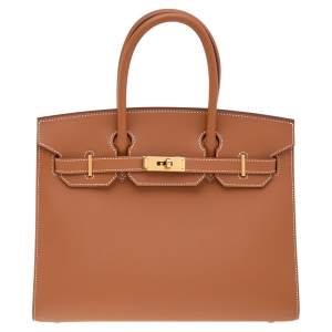 Hermes Gold Madame Leather Gold Plated Birkin 30 Bag