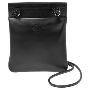 Hermes Black Milo and Swift Leather Aline Mini Bag