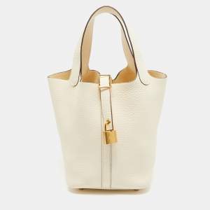 Hermès Nata Taurillon Clemence Leather Picotin Lock 18 Bag