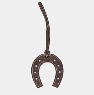 Hermès Rouge Sellier/Marron Fonce Evercolor Leather Paddock Fer a Cheval Bag Charm