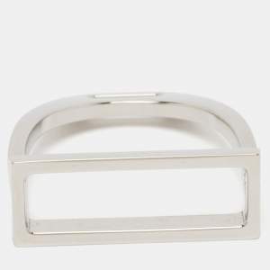 Hermès Etrier 90 Palladium Plated Scarf Ring