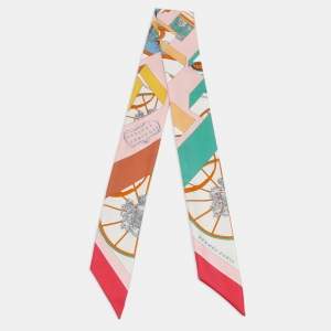 مملوكة مسبقًا Hermes Rose Springs Springs Silk Twilly