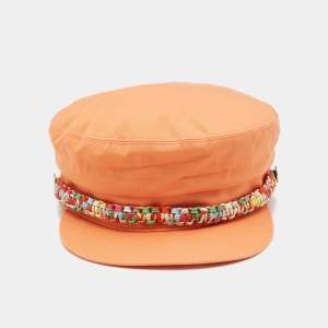 Hermès Orange Cotton Deauville Cap