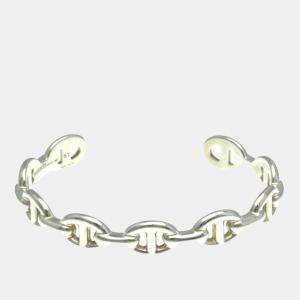 Hermes Silver Chaine D'ancre Bangle Bracelet