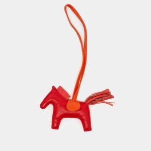 Hermes Cornaline/Cuivre Milo Leather GriGri Rodeo Bag Charm PM