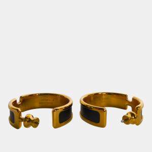Olympe Earrings in Black GHW