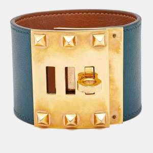 Hermès Kelly Dog Leather Gold Plated Bracelet