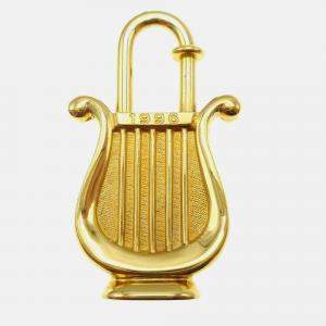 Hermes Harp 1996 Cadena Padlock Gold Small
