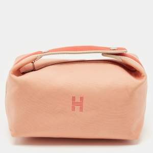 Hermes Goyave Canvas Large Bride-A-Brac Pouch