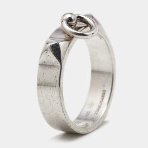 Hermès Collier De Chien Sterling Silver 925 Ring Size 54