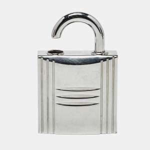 Hermès Padlock Silver Tone Refillable Parfum Bag Charm