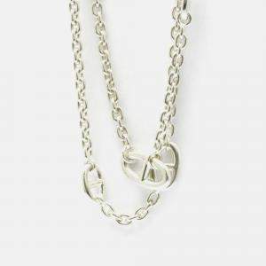 Hermes Chaine D'ancre Silver No Stone Pendant Necklace Silver