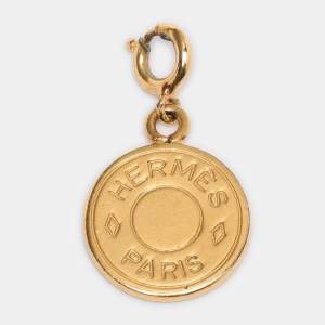 Pre Owned Hermès Gold Tone Metal Bijouterie Fantaise Pendant