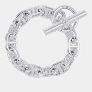 Pre Owned Hermes Chaine D'Ancre 13 Frames Bracelet Silver 925