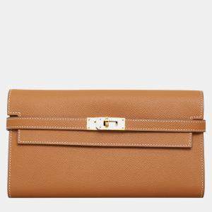 Pre Owned Hermes Epsom Kelly Longue Wallet