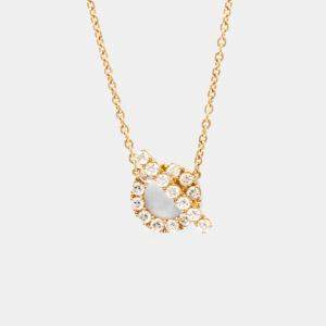 Pre Owned Hermes Finesse Necklace Diamond Pink Gold 18K Diamond Necklace Pink Gold