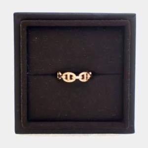 Pre Owned Hermes Small Model Chaine D'ancre Enchainee Ring 